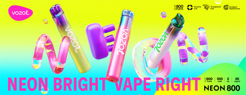 Neon 800 Bright vape right pen