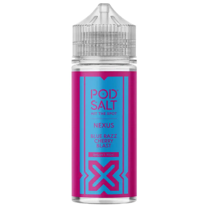 Nexus Blue Razz Cherry Blast 100ml Shortfill by Pod Salt  Pod Salts   