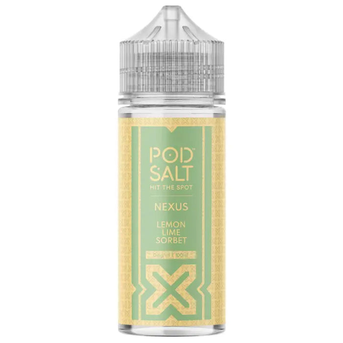 Nexus Lemon Lime Sorbet 100ml Shortfill by Pod Salt  Pod Salts   