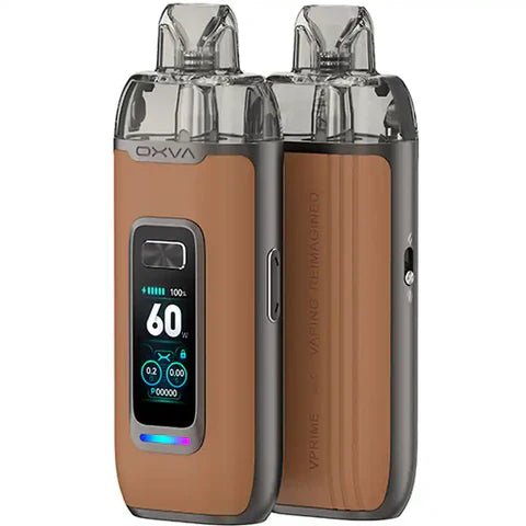 Oxva Vprime Vape Kit  Oxva Brown Leather  