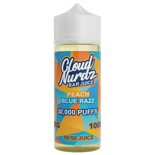 Peach Blue Razz Shortfill E-liquid by Cloud Nurdz 100ml  Cloud Nurdz   