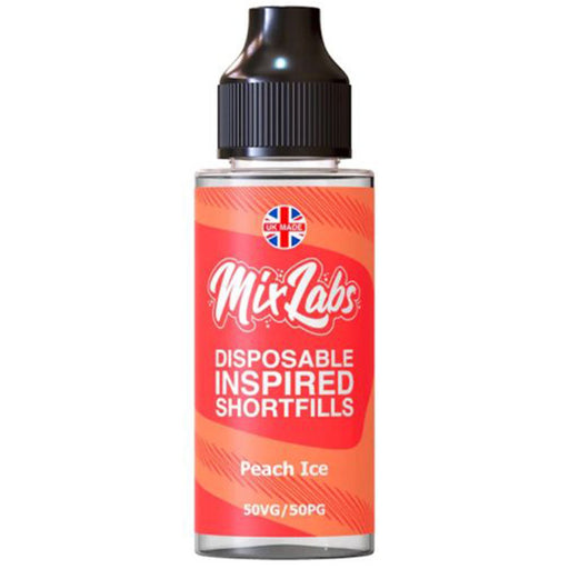 Peach Ice Shortfill By Mix Labs 100ml  Mix Labs   