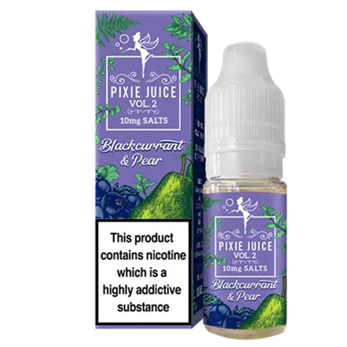 Pixie Juice Vol 2 Salt 10ml (10mg)  Pixie Juice Blackcurrant & Pear  