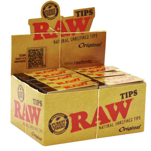 RAW Original Filter Tips (Box Of 50)  Rizla   