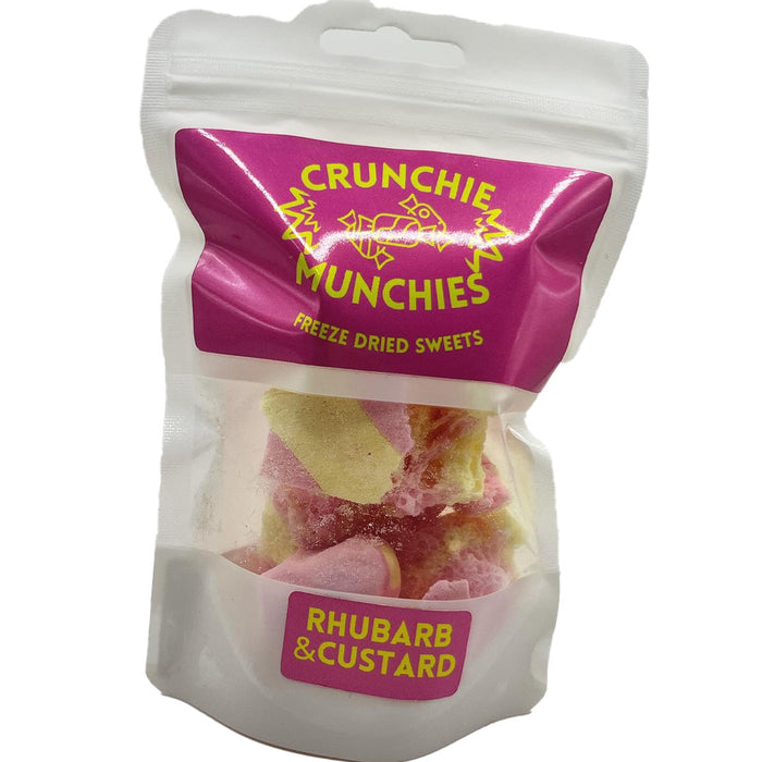 Crunchie Munchies Freeze Dried Sweets  Crunchie Munchies Rhubarb and Custard  