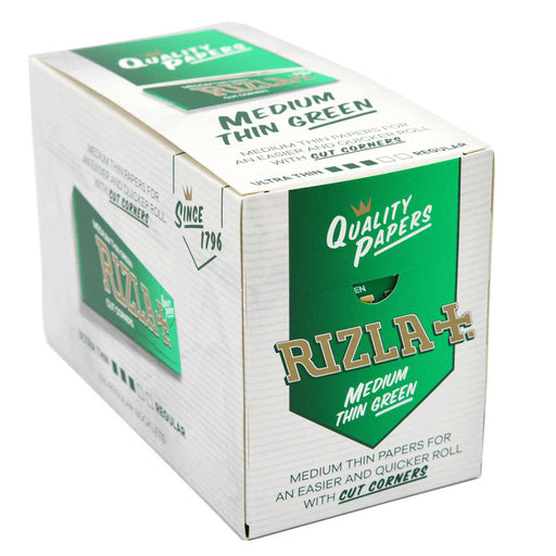 Rizla Green Medium Thin Rolling Papers Regular - (Box Of 100)  Rizla   