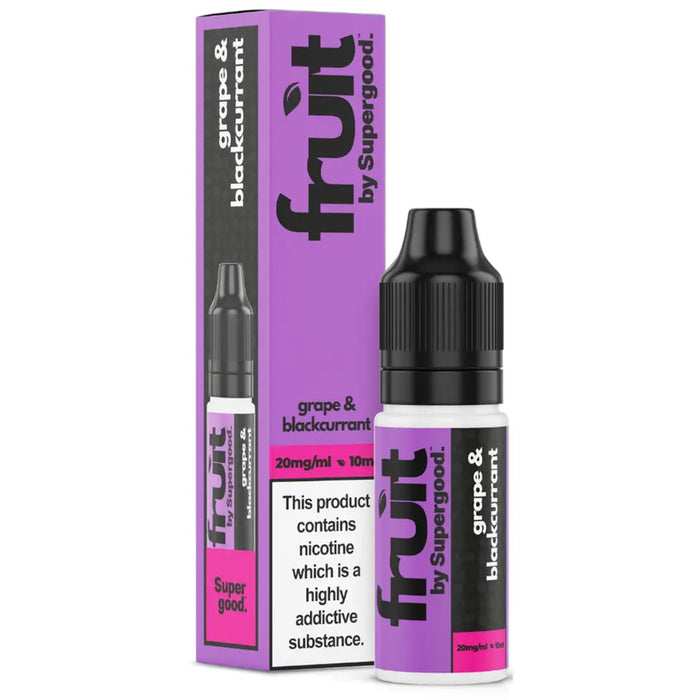 Fruit By Supergood Nic Salt 10ml 20mg Supergood Grape & Blackcurrant