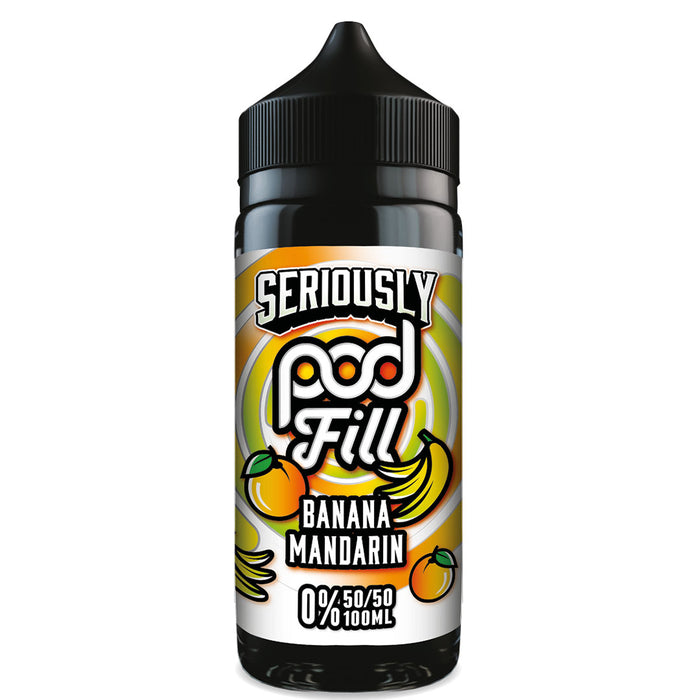 Seriously Pod Fill - Banana Mandarin 0mg 100ml  Doozy Vape   