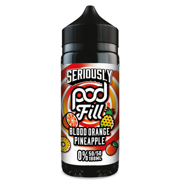 Seriously Pod Fill - Blood Orange Pineapple 0mg 100ml  Doozy Vape   