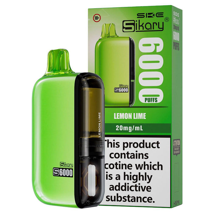 SKE Sikary S6000 Disposable Vape  SKE Lemon Lime  