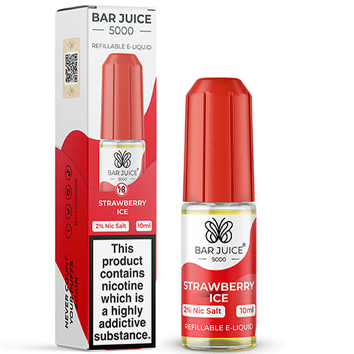 Bar Juice 5000 10mg Nic Salt E-Liquid 10ml  Bar Juice Strawberry Ice 10mg 