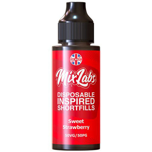 Sweet Strawberry Shortfill By Mix Labs 100ml  Mix Labs   