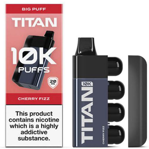 TITAN 10K Disposable Pod System 20mg  Titan Cherry Fizz  
