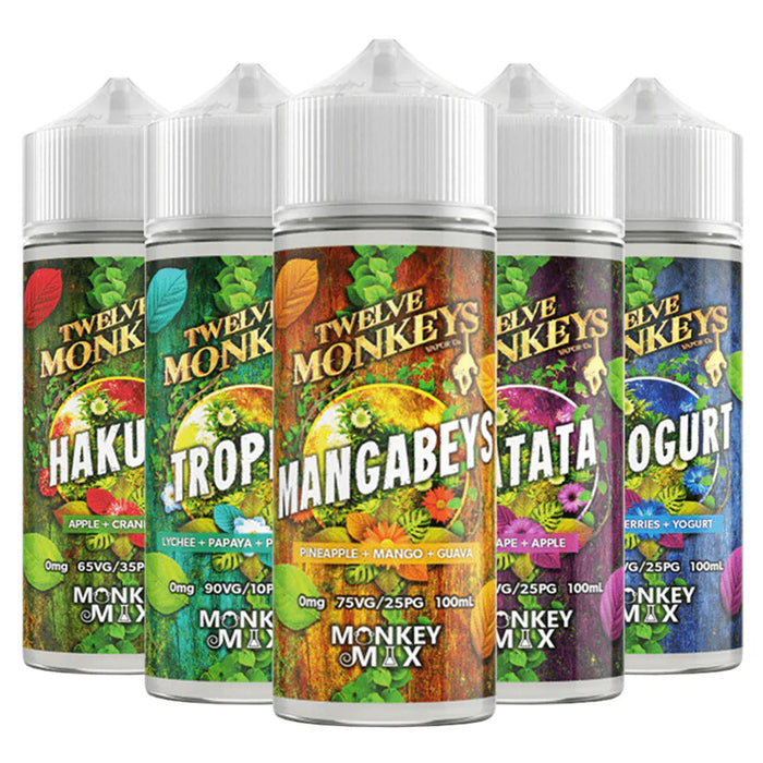 Twelve Monkeys 100ml Shortfill  Twelve Monkeys   