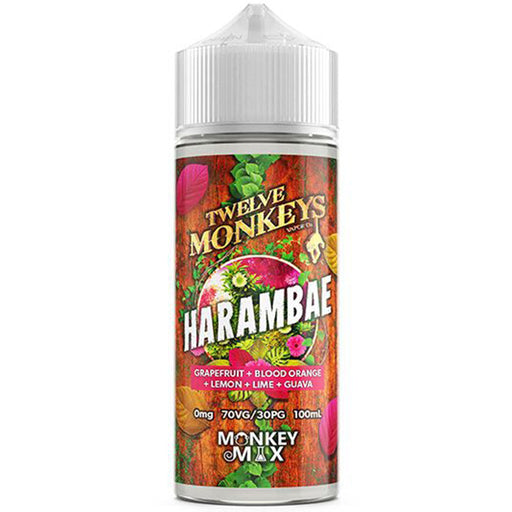 Twelve Monkeys 100ml Shortfill  Twelve Monkeys Harambae  