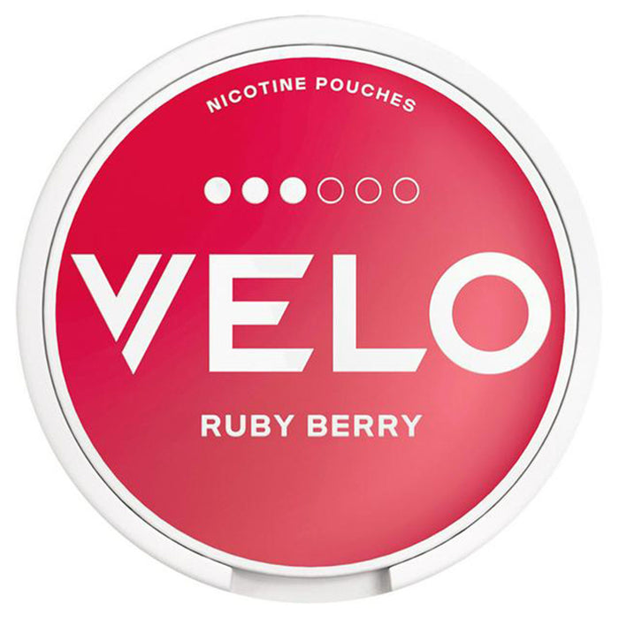 VELO Nicotine Pouches  VELO Ruby Berry 10mg 