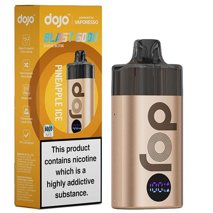 Vaporesso Dojo Blast 6000 Vape Kit  Vaporesso Pineapple Ice  