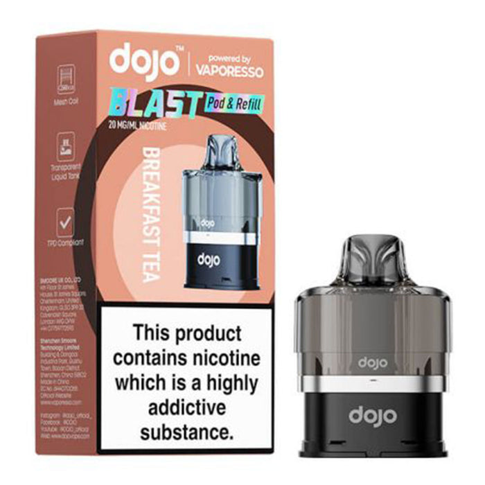 Vaporesso Dojo Blast 6000 Prefilled Pod  Vaporesso Breakfast Tea  