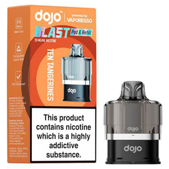 Vaporesso Dojo Blast 6000 Prefilled Pod  Vaporesso Ten Tangerines  