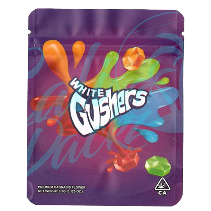 Cali Packs 3.5g Empty Mylar Bag Packaging  Cali White Gushers  