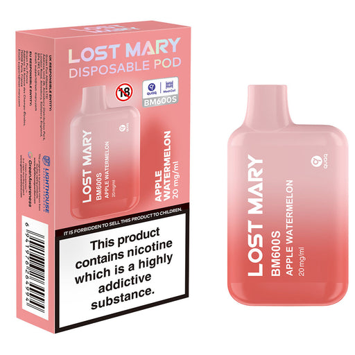 Lost Mary BM600S Disposable Vape 2%  Lost Mary Apple Watermelon  