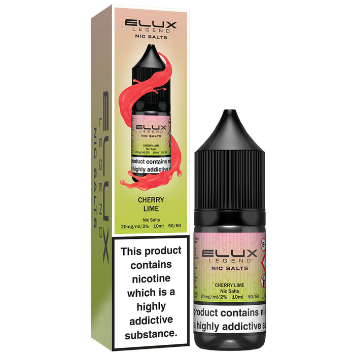 Elux Legend 20mg E Liquid Nic Salt 10ml  Elux Pro Cherry Lime 20mg 