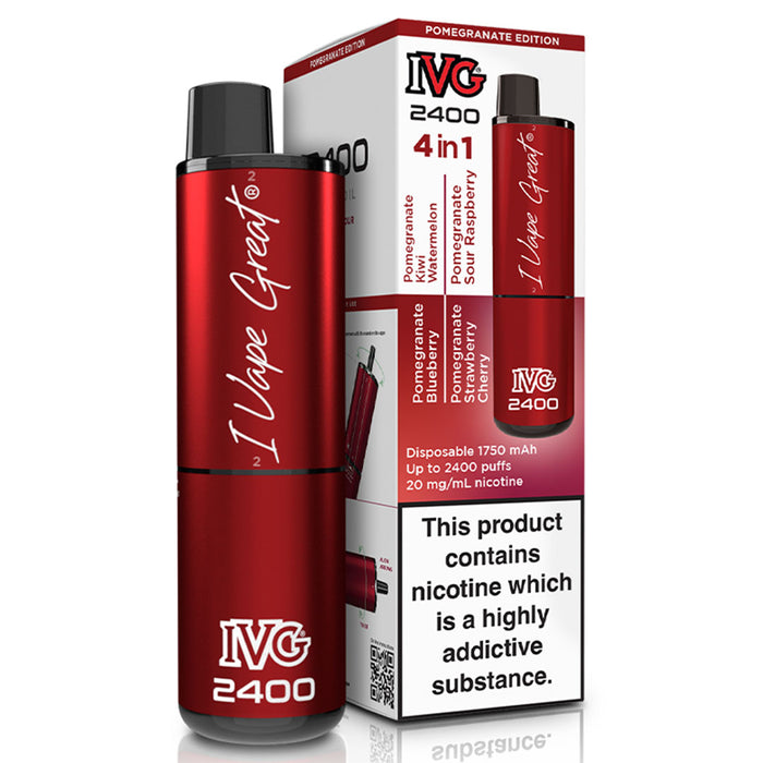 IVG 2400 Disposable Vape Pod Device  I VG Multi Flavour - Passionfruit Edition - NEW  