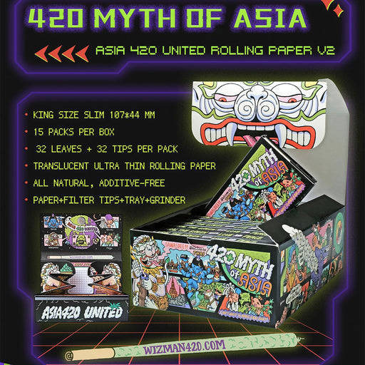 Asia420 Rolling Paper V2 (Box Of 15)  Wizman   