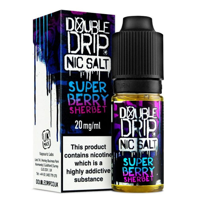 SUPER BERRY SHERBET E-LIQUID BY DOUBLE DRIP NIC SALT  Double Drip Coil Sauce   