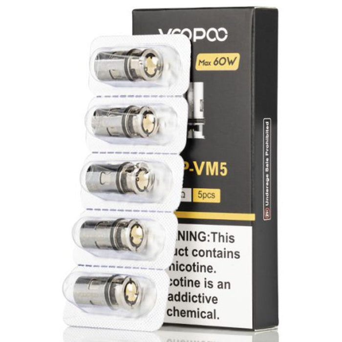 VooPoo PnP Replacement Coils (5 Pack)  Voopoo PnP-VM5 0.2ohm (40-60w)  