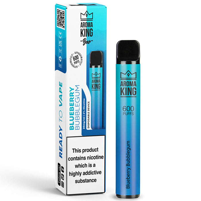 Aroma King - Air Flow - Disposable Device 600 puffs - 10mg  Aroma King 10mg Blueberry Bubblegum 