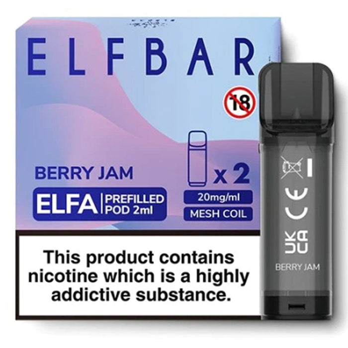 Berry Jam Elf Bar ELFA Prefilled Pods 2ml  Elf Bar   