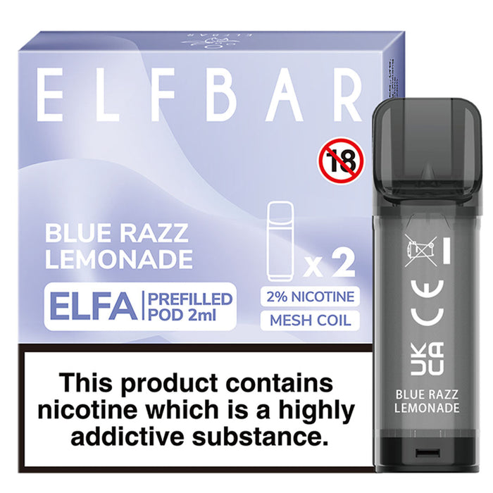 Blue Razz Lemonade Elf Bar ELFA Prefilled Pods 2ml  Elf Bar   