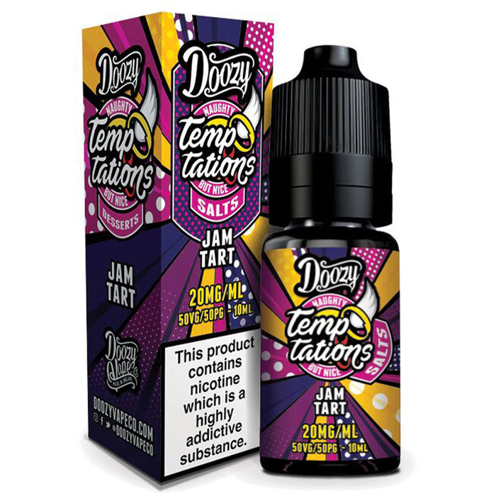 Doozy Temptations Salts Jam Tart 50/50 10ml  Doozy Vape   