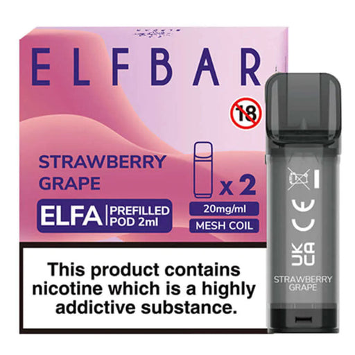 Strawberry Grape Elf Bar ELFA Prefilled Pods 2ml  Elf Bar   
