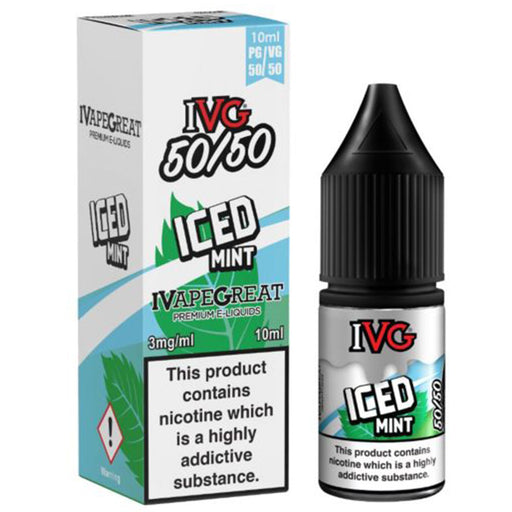 IVG 50/50 Series Iced Mint 10ml E-Liquid  I VG   