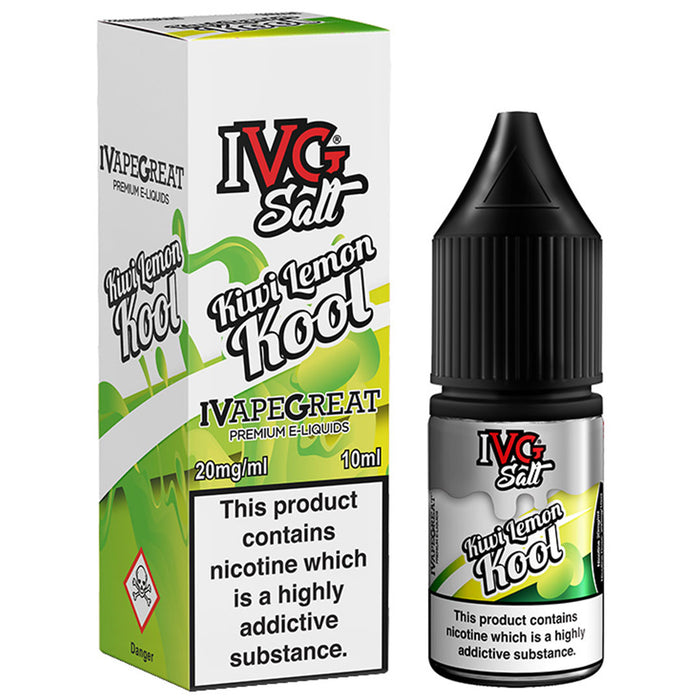 Kiwi Lemon Kool Nic Salt E-liquid by IVG 10ml  I VG   