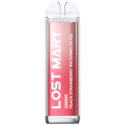 Lost Mary QM600 Disposable Vape 2%  Lost Mary Peach Strawberry Watermelon Ice 20mg 