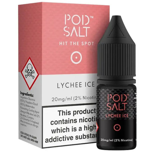 Lychee Ice E-Liquid by Pod Salt  Pod Salts   