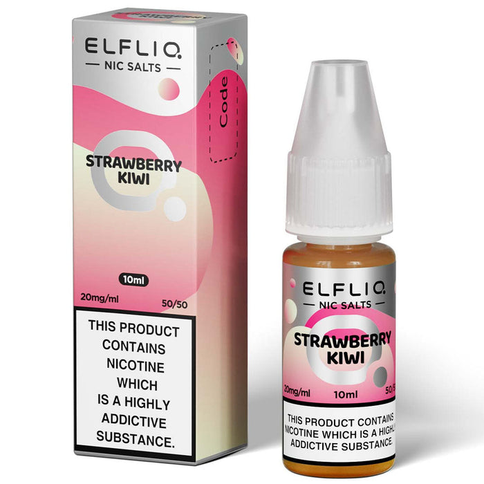 Strawberry Kiwi By Elf Bar Elfliq 10ml E Liquid Nicotine Salt  Elf Bar   
