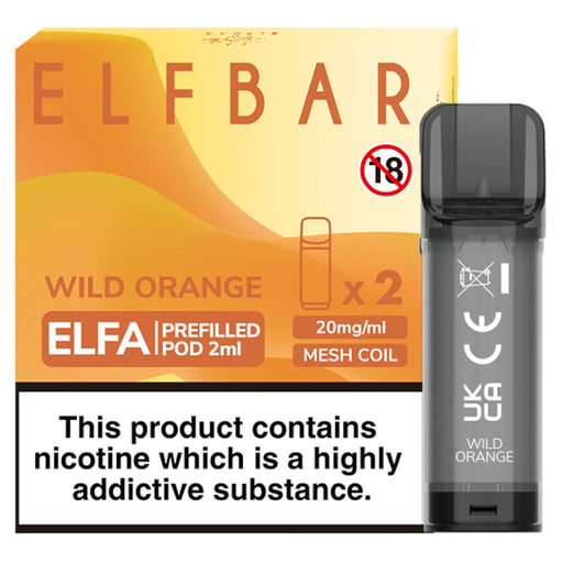 Wild Orange Elf Bar ELFA Prefilled Pods 2ml  Elf Bar   