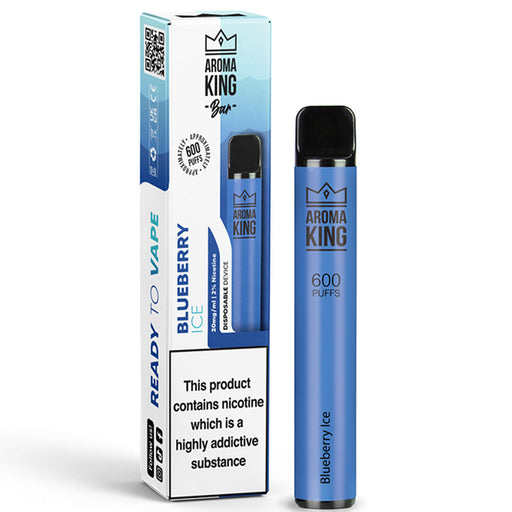 Aroma King - Air Flow - Disposable Device 600 puffs - 10mg  Aroma King 10mg Blueberry Ice 