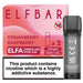 Strawberry Raspberry Elf Bar ELFA Prefilled Pods 2ml  Elf Bar   